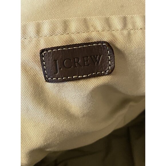 J Crew Small Patchwork Tote Bag Blue Canvas Multicolor Cotton Size 14 x 10 x 4 - Picture 8 of 9